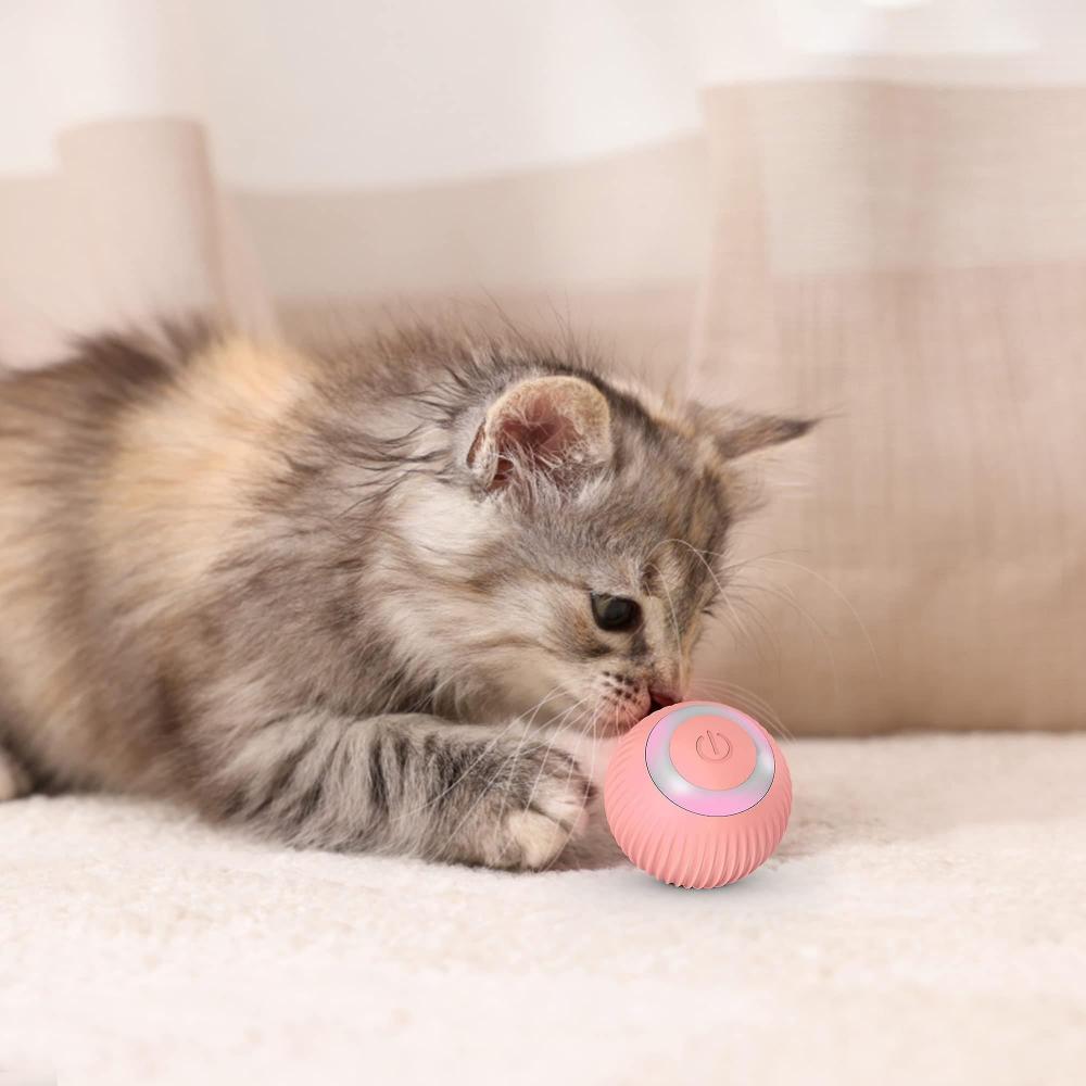 ROTOMICIO la pallina interattiva ROSA per gatti